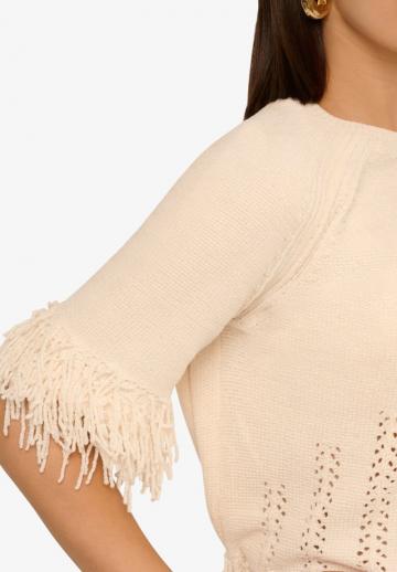 Пуловер с коротким рукавом