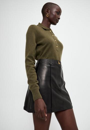 Кожаная юбка