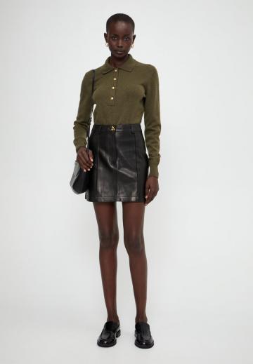 Кожаная юбка