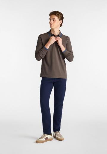 Поло с длинным рукавом