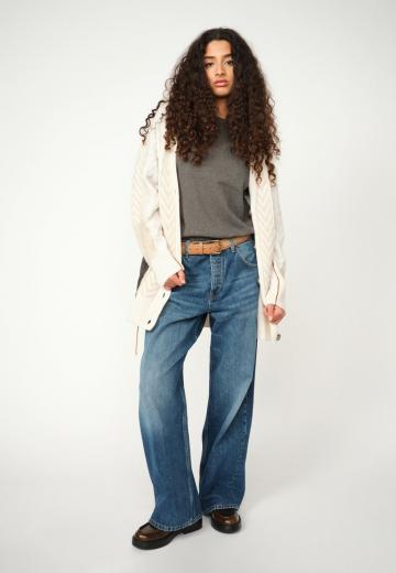 Жаккардовая вязаная кофта