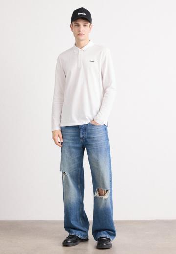 Поло с длинным рукавом