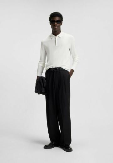 Поло с длинным рукавом