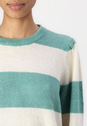 Пуловер в полоску