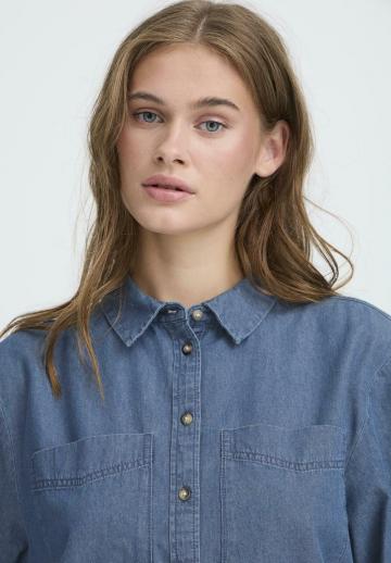 Джинсовая блузка