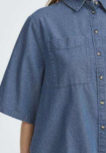 Джинсовая блузка