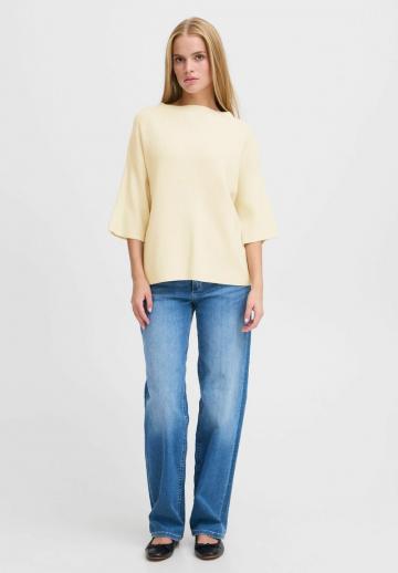 Пуловер с рукавом три четверти