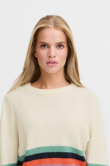 Пуловер в полоску