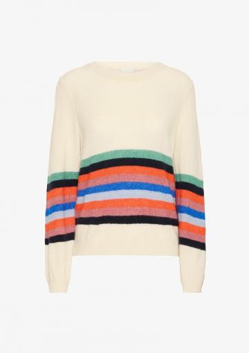 Пуловер в полоску