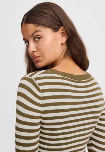 Пуловер в полоску