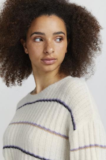 Пуловер в полоску