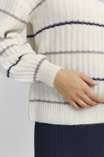 Пуловер в полоску