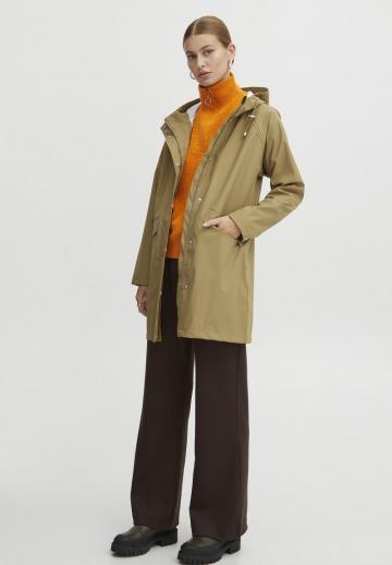 Пальто из искусственной кожи