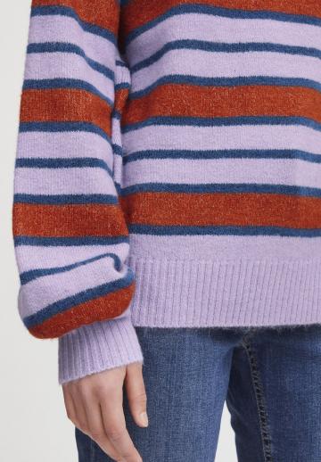 Пуловер в полоску