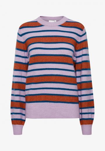 Пуловер в полоску