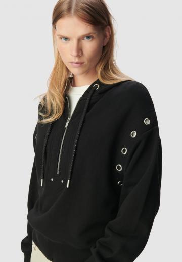 Пуловер с капюшоном