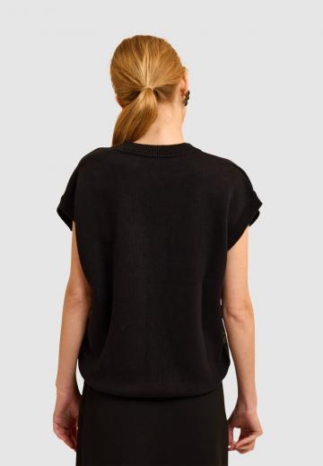 Пуловер с коротким рукавом