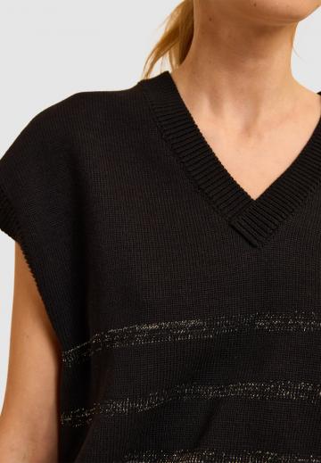 Пуловер с коротким рукавом