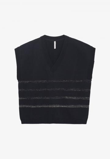 Пуловер с коротким рукавом