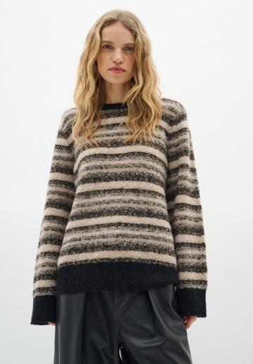Пуловер в полоску