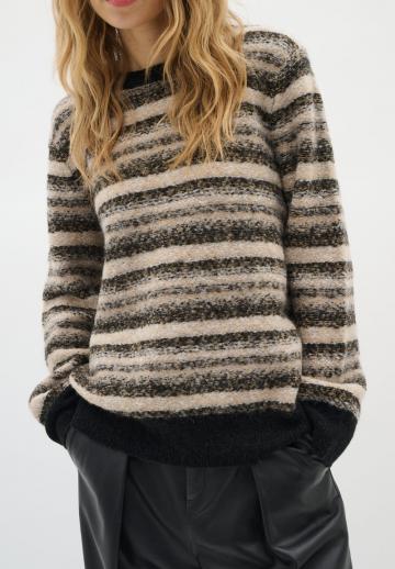 Пуловер в полоску