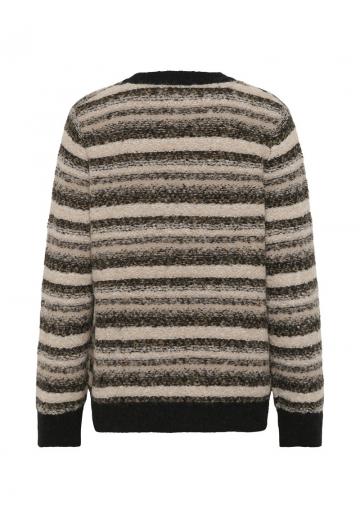 Пуловер в полоску