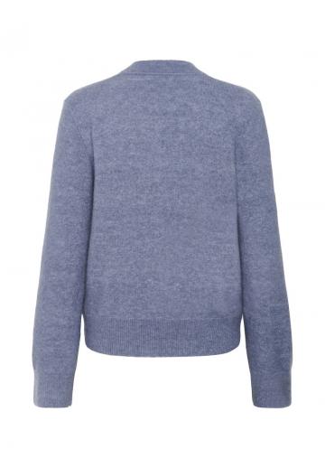 Пуловер с вырезом V