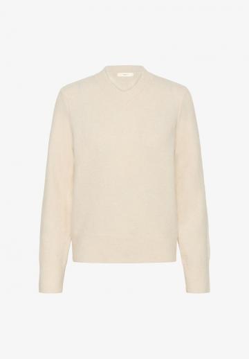 Пуловер с вырезом V