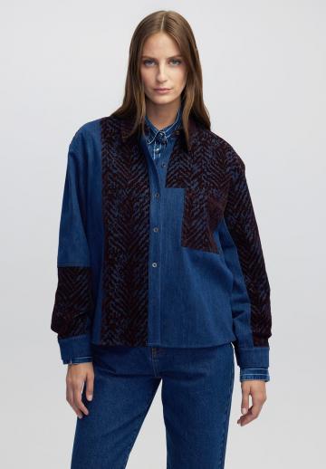 Джинсовая блузка