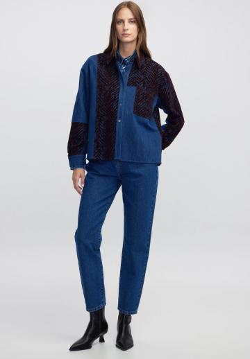 Джинсовая блузка