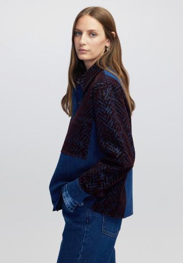 Джинсовая блузка