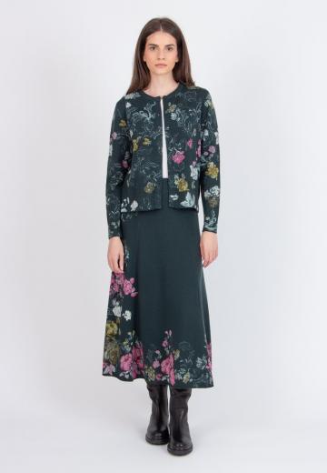 Жаккардовая вязаная кофта