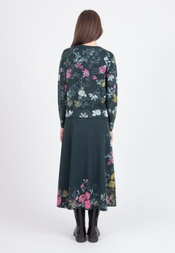 Жаккардовая вязаная кофта