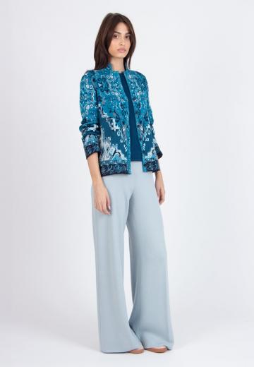 Жаккардовая вязаная кофта