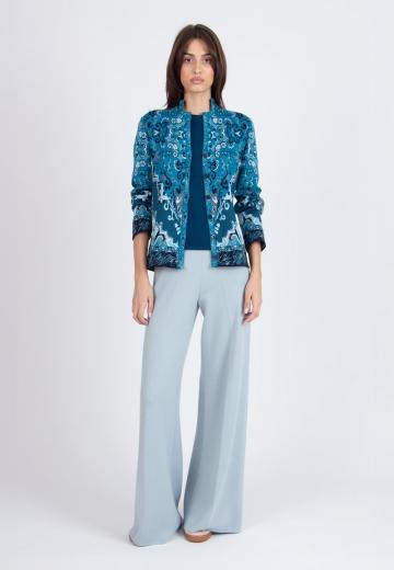 Жаккардовая вязаная кофта