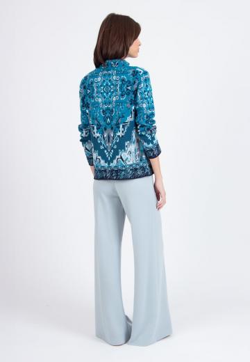 Жаккардовая вязаная кофта