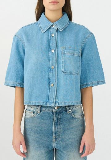 Джинсовая блузка