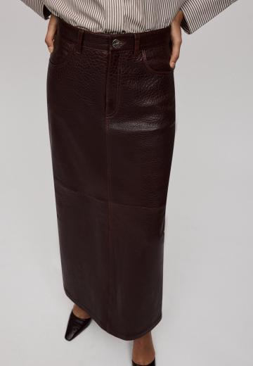 Кожаная юбка