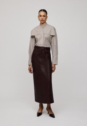 Кожаная юбка