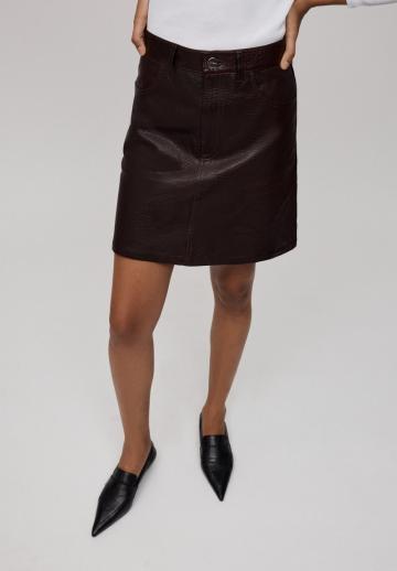 Кожаная юбка