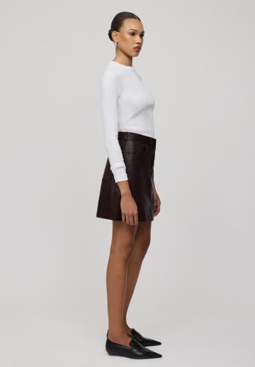 Кожаная юбка
