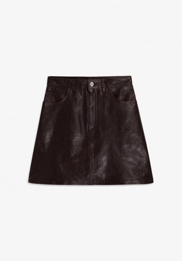 Кожаная юбка