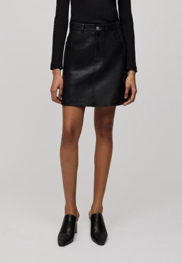 Кожаная юбка