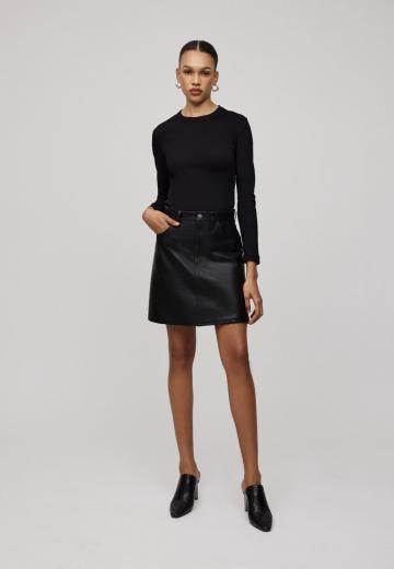 Кожаная юбка