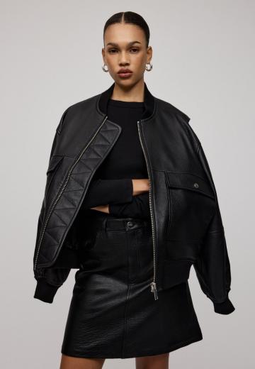 Кожаная юбка