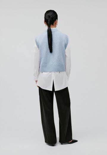 Пуловер без рукавов