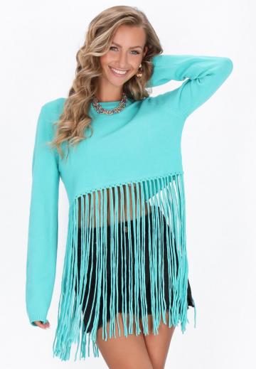 Длинный пуловер