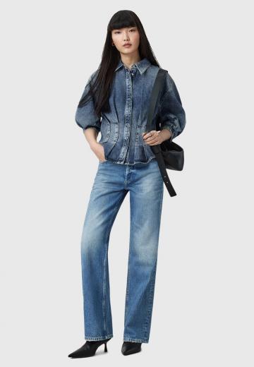 Прямые джинсы