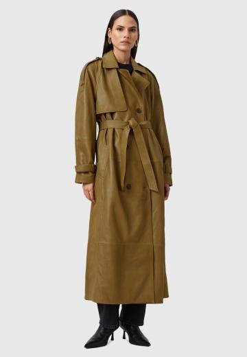 Кожаное пальто