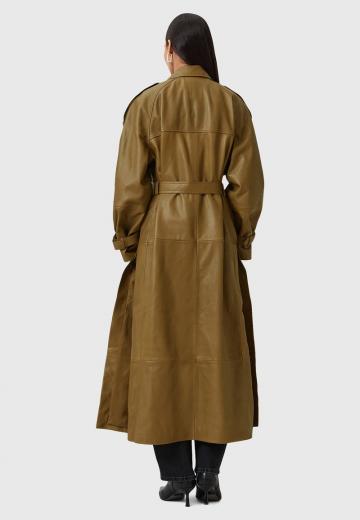 Кожаное пальто